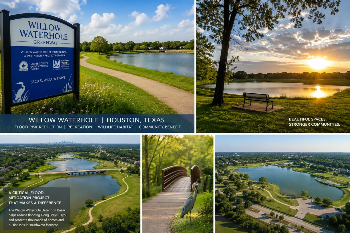 Willow Waterhole Greenway in Houston